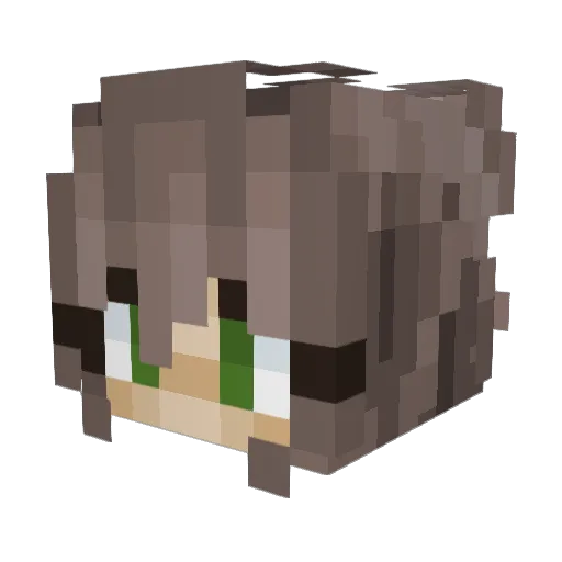 Lea_Marie_16 Minecraft avatar head, 3D render