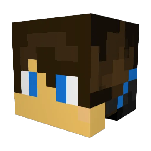Lead_Mine Minecraft avatar head, 3D render