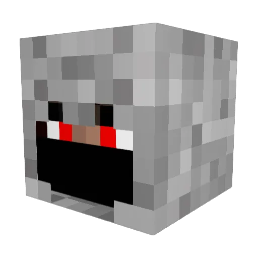LeaderGood Minecraft avatar head, 3D render