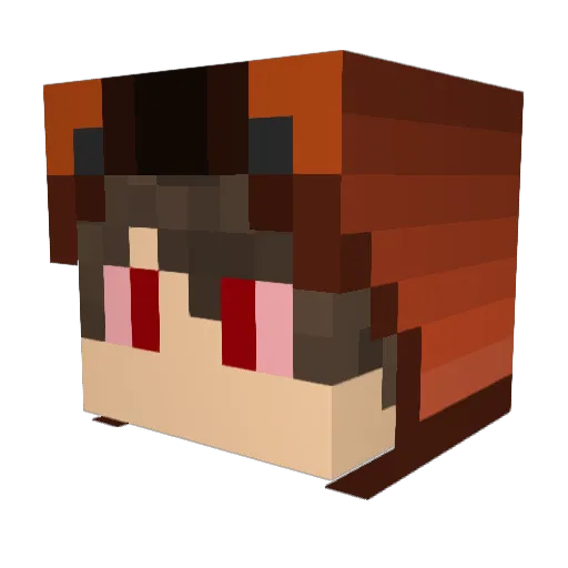 Leader_Bear Minecraft avatar head, 3D render