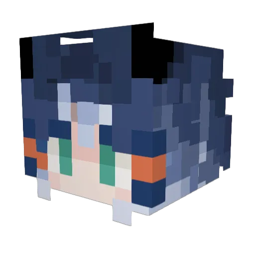 Leaf1414 Minecraft avatar head, 3D render