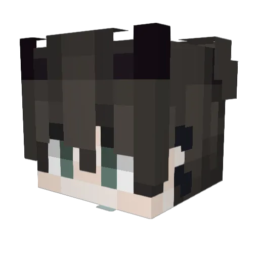 LeafDemonB7 Minecraft avatar head, 3D render