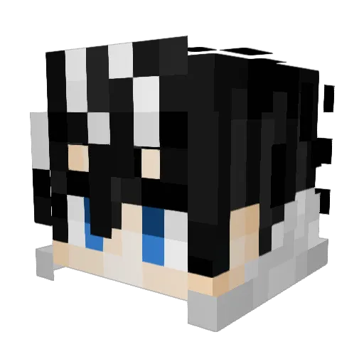 LeafGreenTea Minecraft avatar head, 3D render
