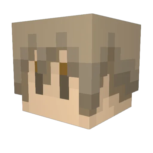 LeafSANDAYO Minecraft avatar head, 3D render