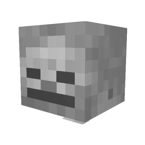 LeafSoap Minecraft avatar head, 3D render