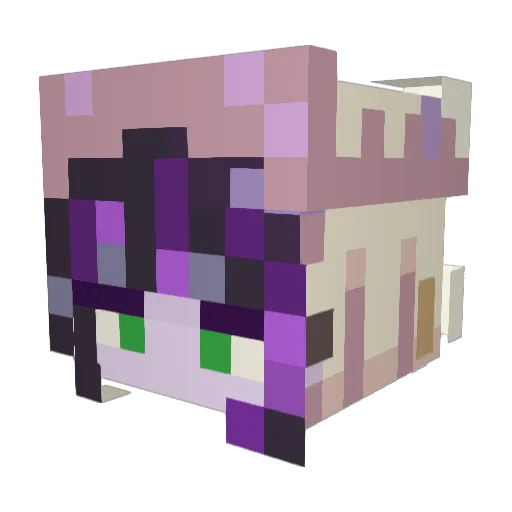 LeafWingRevenge Minecraft avatar head, 3D render