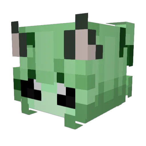 LeafWithPaws Minecraft avatar head, 3D render
