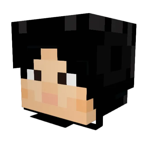 LeafYyr Minecraft avatar head, 3D render