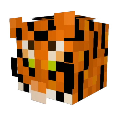 Leaf_777 Minecraft avatar head, 3D render