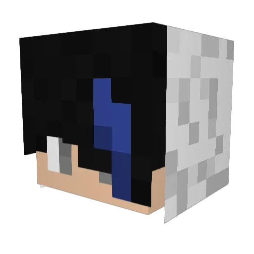 Leaf_Elle Minecraft avatar head, 3D render