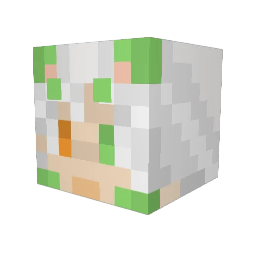 Leaf_YAY Minecraft avatar head, 3D render