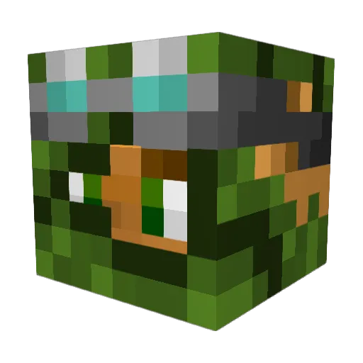 LeafbladeN Minecraft avatar head, 3D render