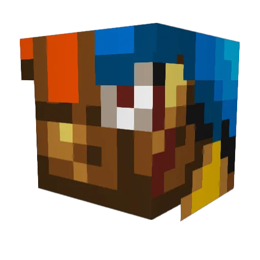 Leafboi125 Minecraft avatar head, 3D render