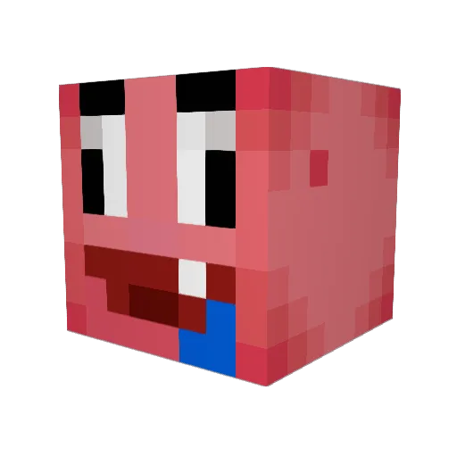 LeafeyXD Minecraft avatar head, 3D render