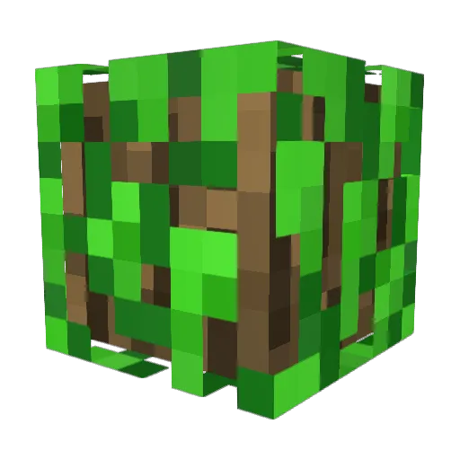 Leafhead_ Minecraft avatar head, 3D render
