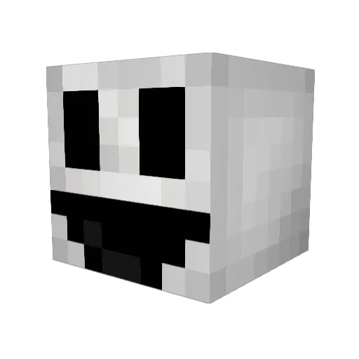 Leafk2 Minecraft avatar head, 3D render