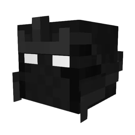 LeaftXD Minecraft avatar head, 3D render