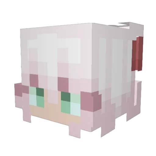 Leaftheodd Minecraft avatar head, 3D render