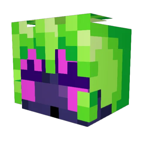 LeafyLeafBunny Minecraft avatar head, 3D render