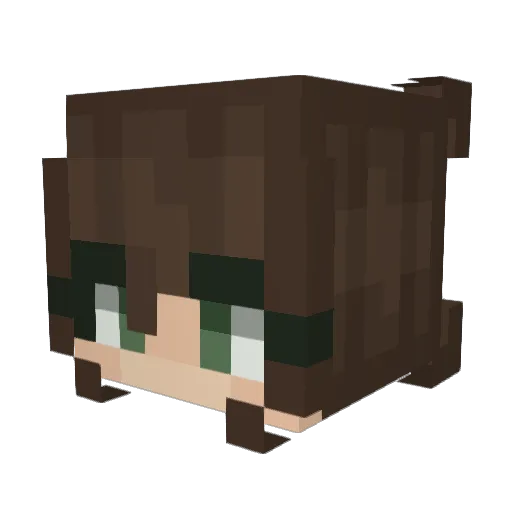 LeafyWeafy_ Minecraft avatar head, 3D render