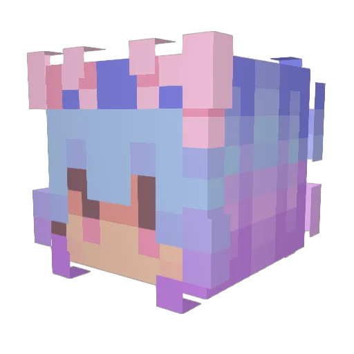 Leafylissa98 Minecraft avatar head, 3D render