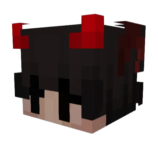 Leafzyy Minecraft avatar head, 3D render