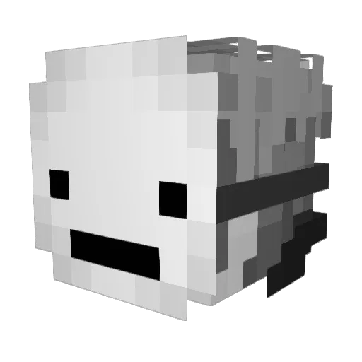 Leagm1te Minecraft avatar head, 3D render