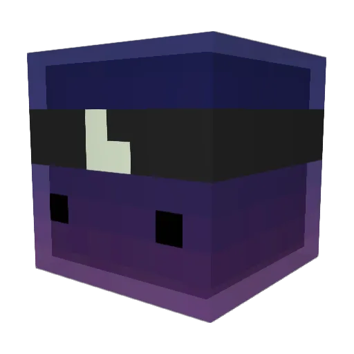 League Minecraft avatar head, 3D render