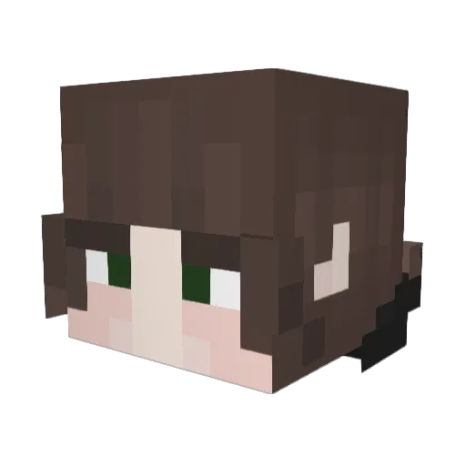 LeagueMC Minecraft avatar head, 3D render