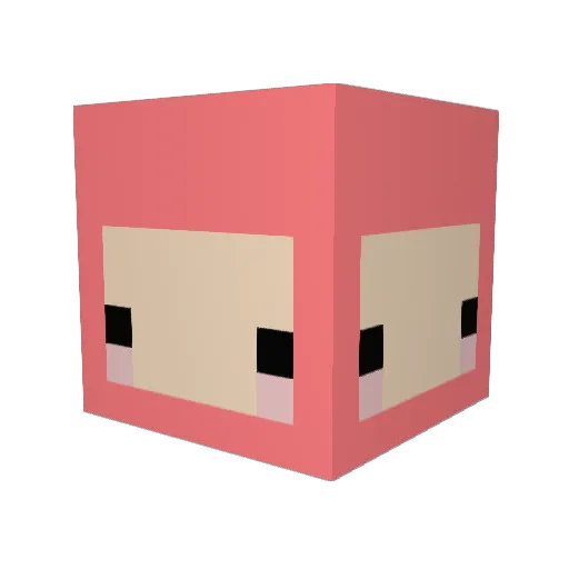LeagueOfLol Minecraft avatar head, 3D render