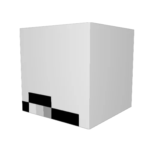 LeagueisLuv Minecraft avatar head, 3D render