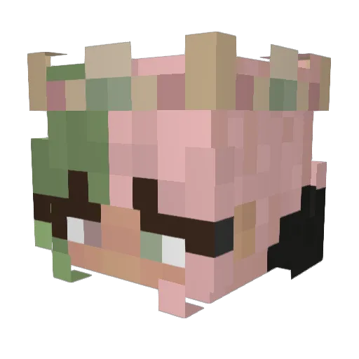 LeahGH33 Minecraft avatar head, 3D render