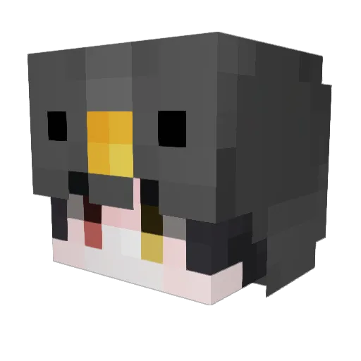 LeahLover Minecraft avatar head, 3D render