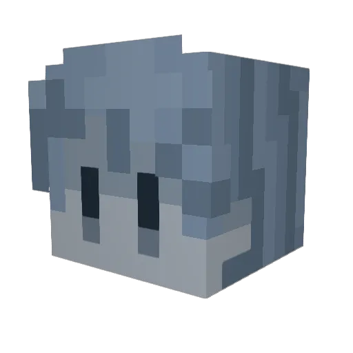 Leaha_katta Minecraft avatar head, 3D render