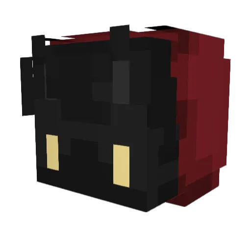 Leakle Minecraft avatar head, 3D render