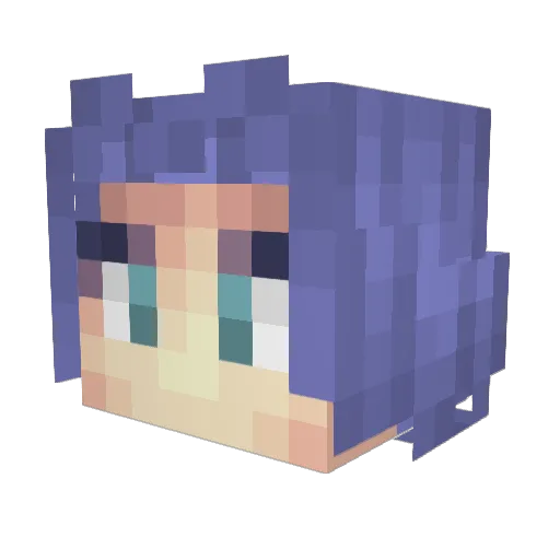 LealOnLive Minecraft avatar head, 3D render