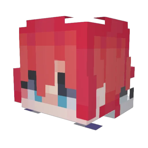 Lean___________ Minecraft avatar head, 3D render
