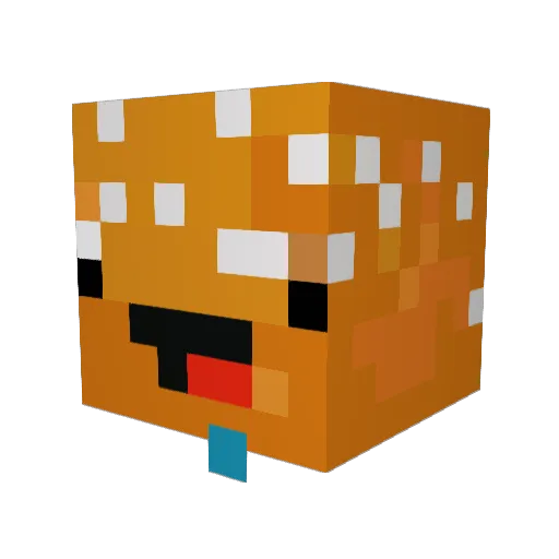 Lean_dumm Minecraft avatar head, 3D render