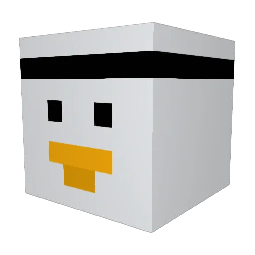 Leancon Minecraft avatar head, 3D render