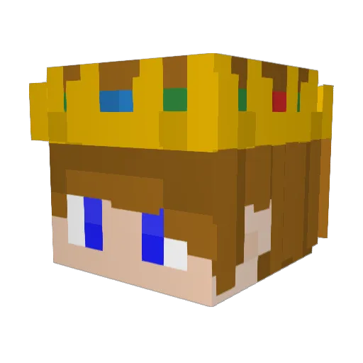 LeanderMrX Minecraft avatar head, 3D render
