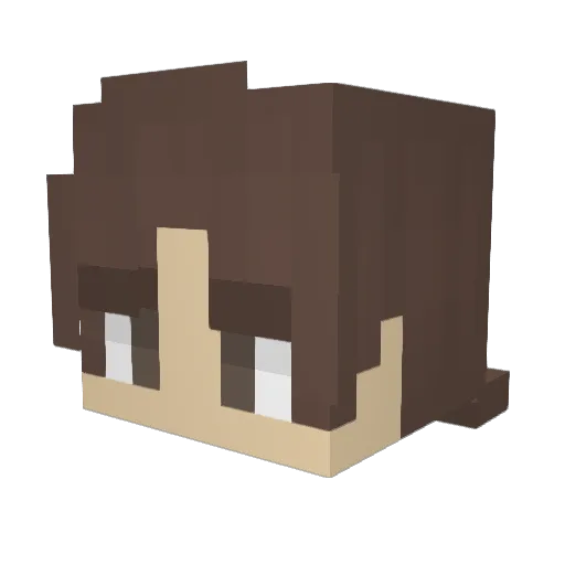 Leandi03 Minecraft avatar head, 3D render