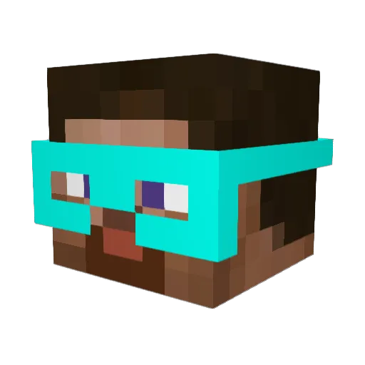 Leandro_37 Minecraft avatar head, 3D render