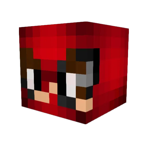 Leandro_RaseC Minecraft avatar head, 3D render