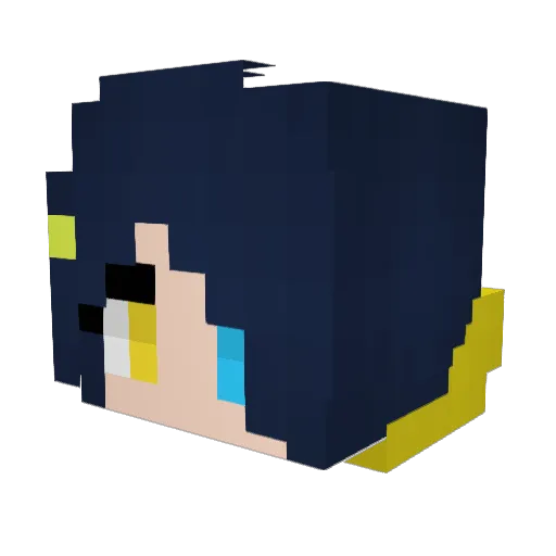 Leandropmlecc Minecraft avatar head, 3D render