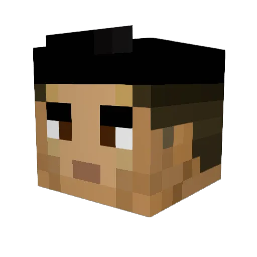Leanslayer__ Minecraft avatar head, 3D render