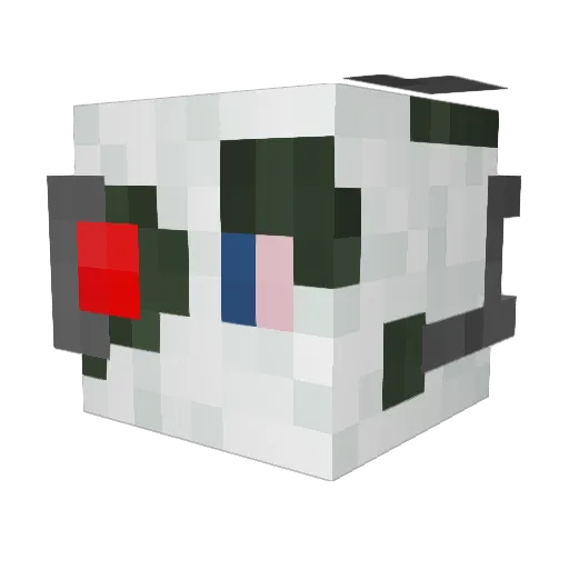 Leantor Minecraft avatar head, 3D render