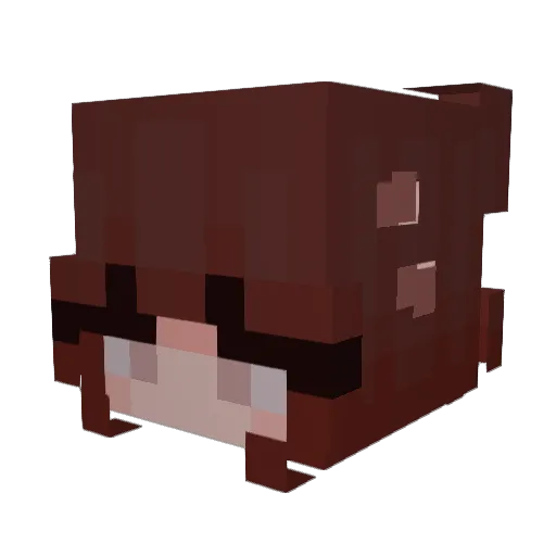 Leaoveras Minecraft avatar head, 3D render
