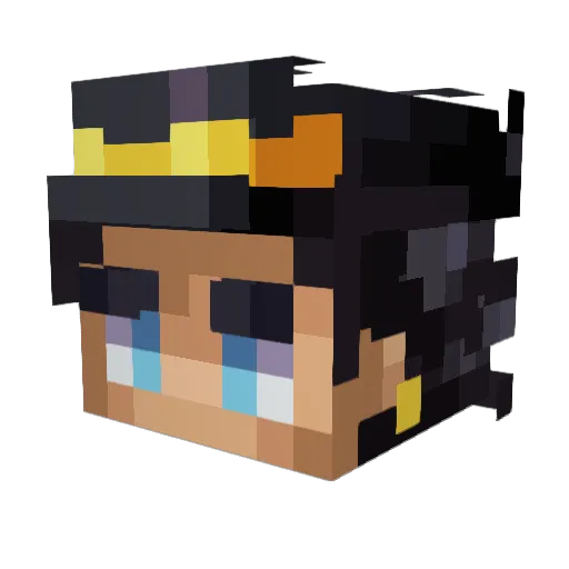 Leaped__ Minecraft avatar head, 3D render