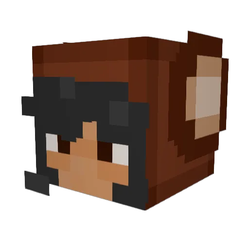 Leaping_Lily Minecraft avatar head, 3D render