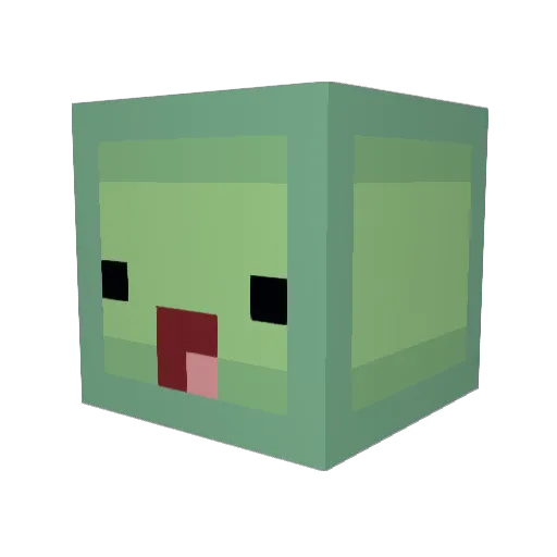 Leapo Minecraft avatar head, 3D render